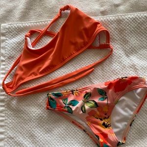 Girls 2 piece bathing suit